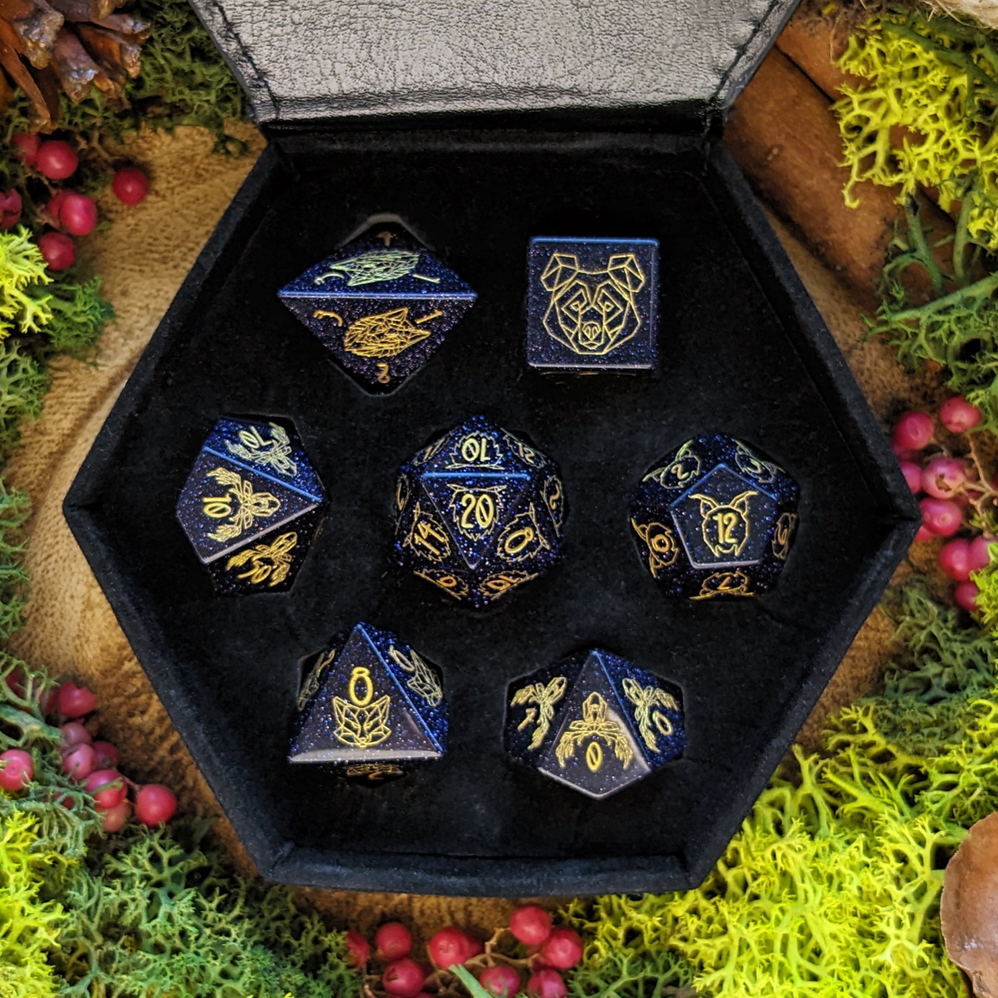 Celestial Wildheart | Gemstone Dice - Dice Set - Luffleberry