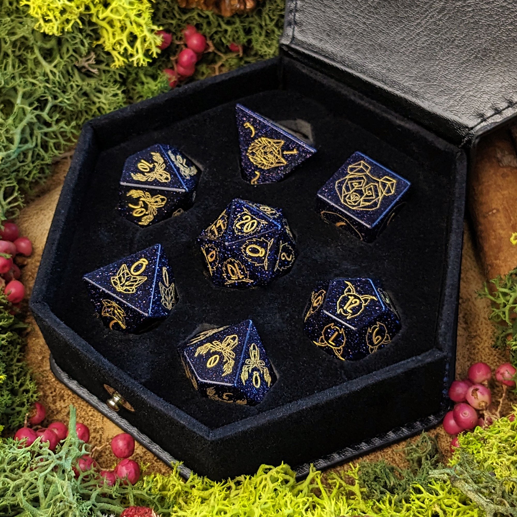 Celestial Wildheart | Gemstone Dice - Dice Set - Luffleberry