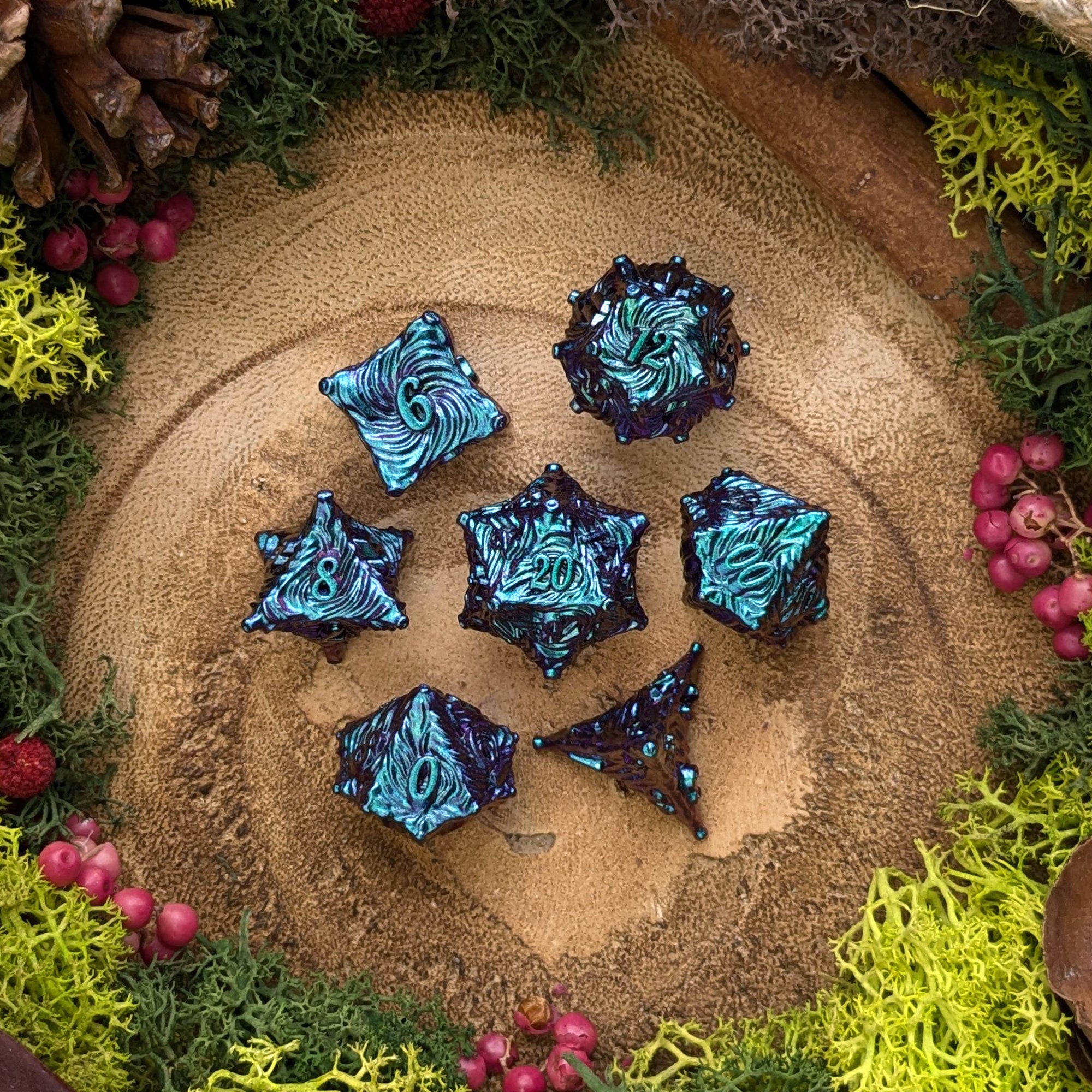 Ceremorphosis  | Metal Dice - Dice Set - Luffleberry