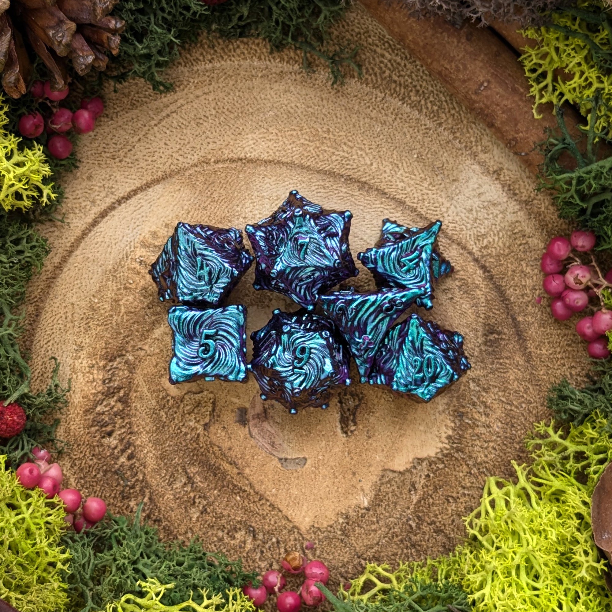 Ceremorphosis  | Metal Dice - Dice Set - Luffleberry