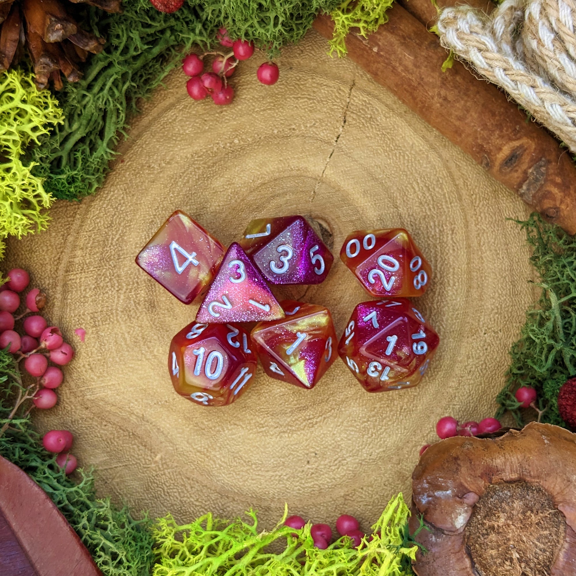 Fireball | Spell Dice - Dice Set - Luffleberry