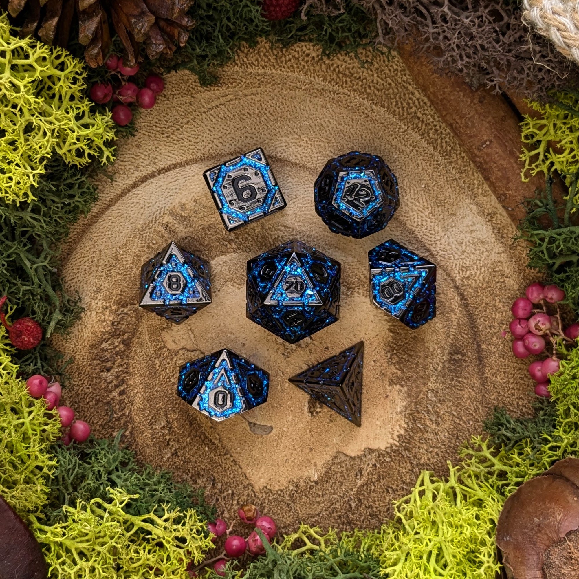 Frostfire Forge | Metal Dice - Dice Set - Luffleberry