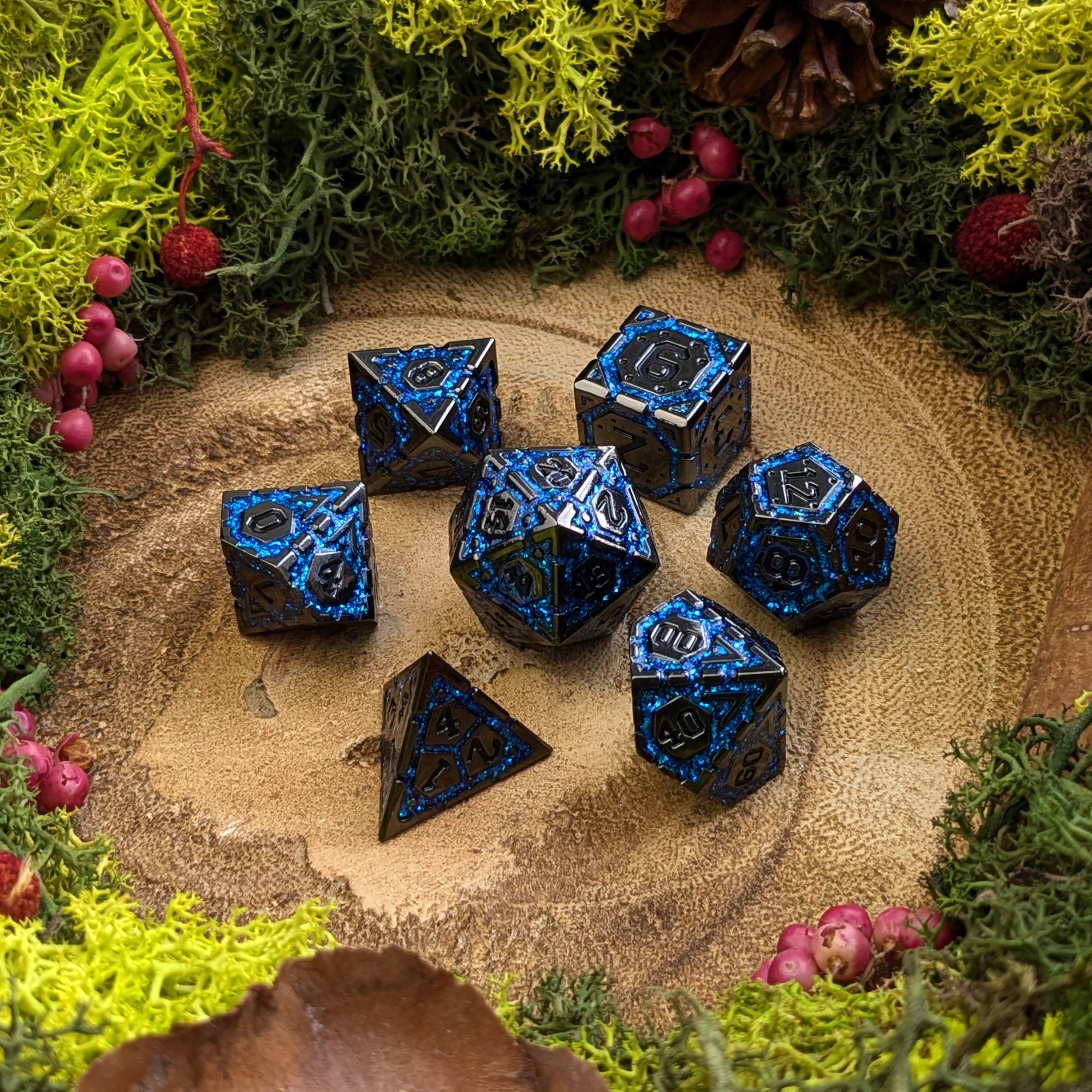 Frostfire Forge | Metal Dice - Dice Set - Luffleberry