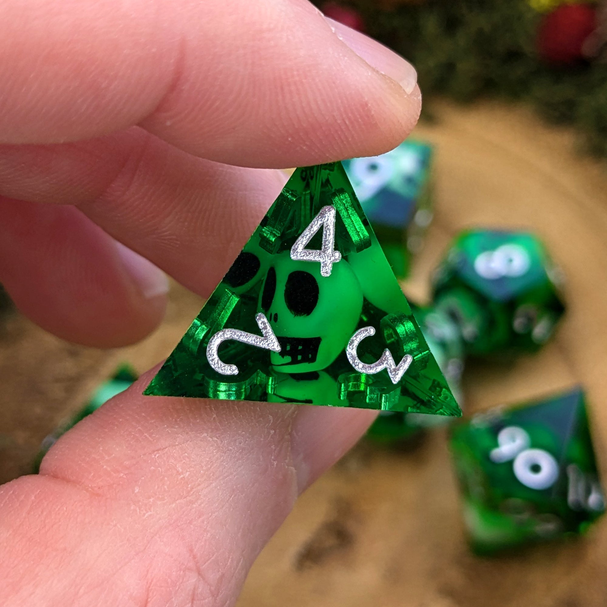 Gelatinous Cube | Sharp Edge Dice - Dice Set - Luffleberry