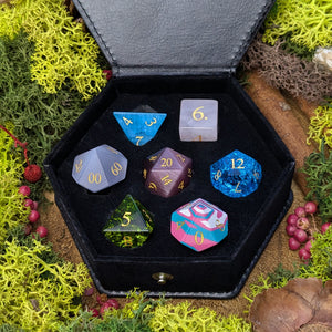 Gemstone & Glass Dice of Many Things - Dice Set - Luffleberry