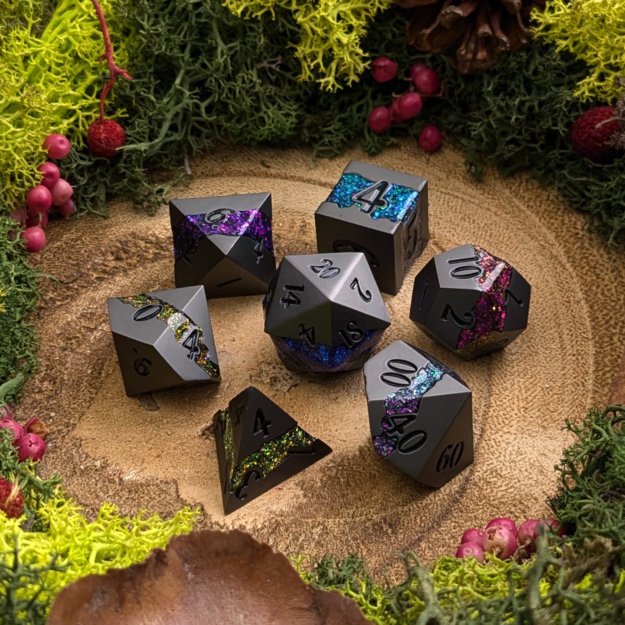 Gemstone Lode | Metal Dice - Dice Set - Luffleberry