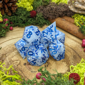 Glitter Delft | Sharp Edge Dice