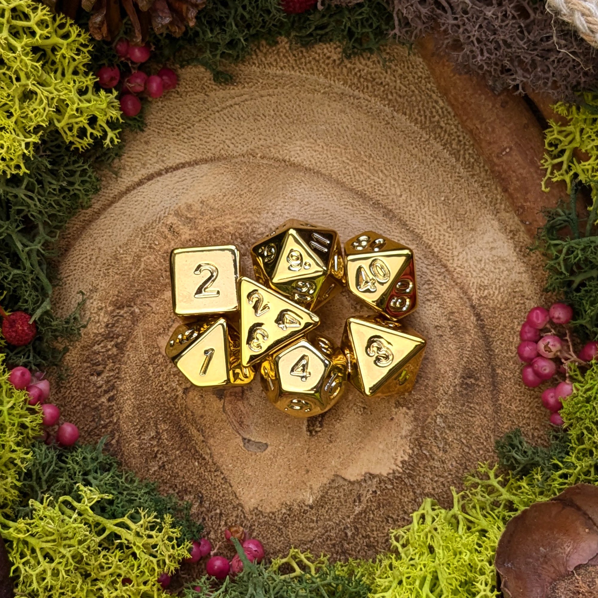 Gold Pieces - Dice Set - Luffleberry