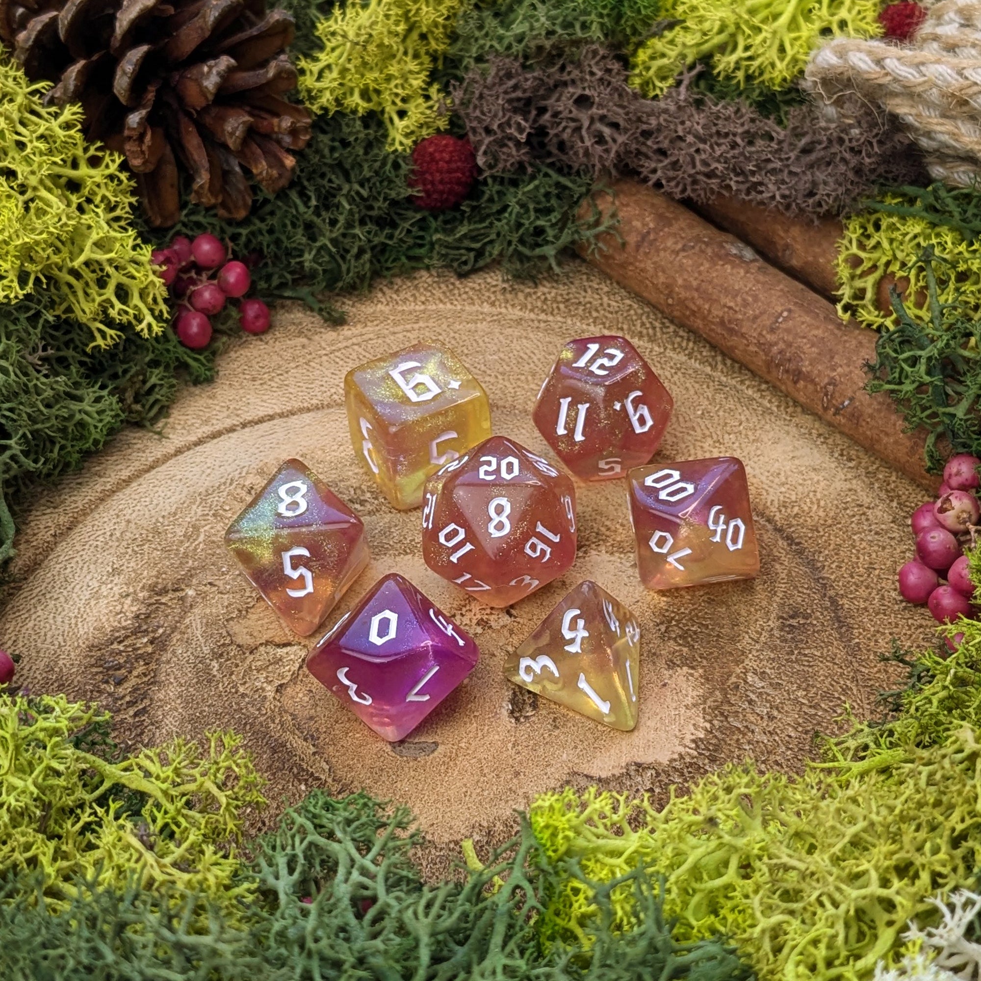 Golden Hour - Dice Set - Luffleberry