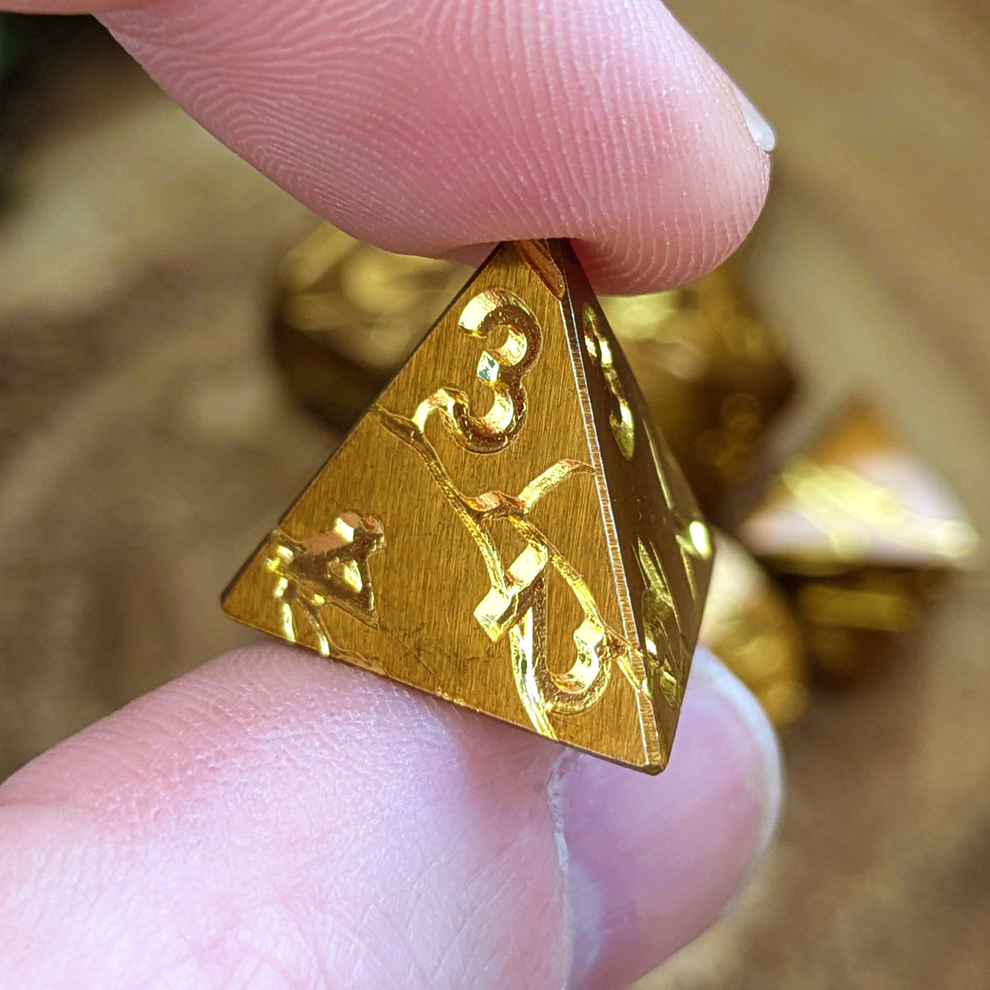 Golden Ruin | Metal Dice - Dice Set - Luffleberry