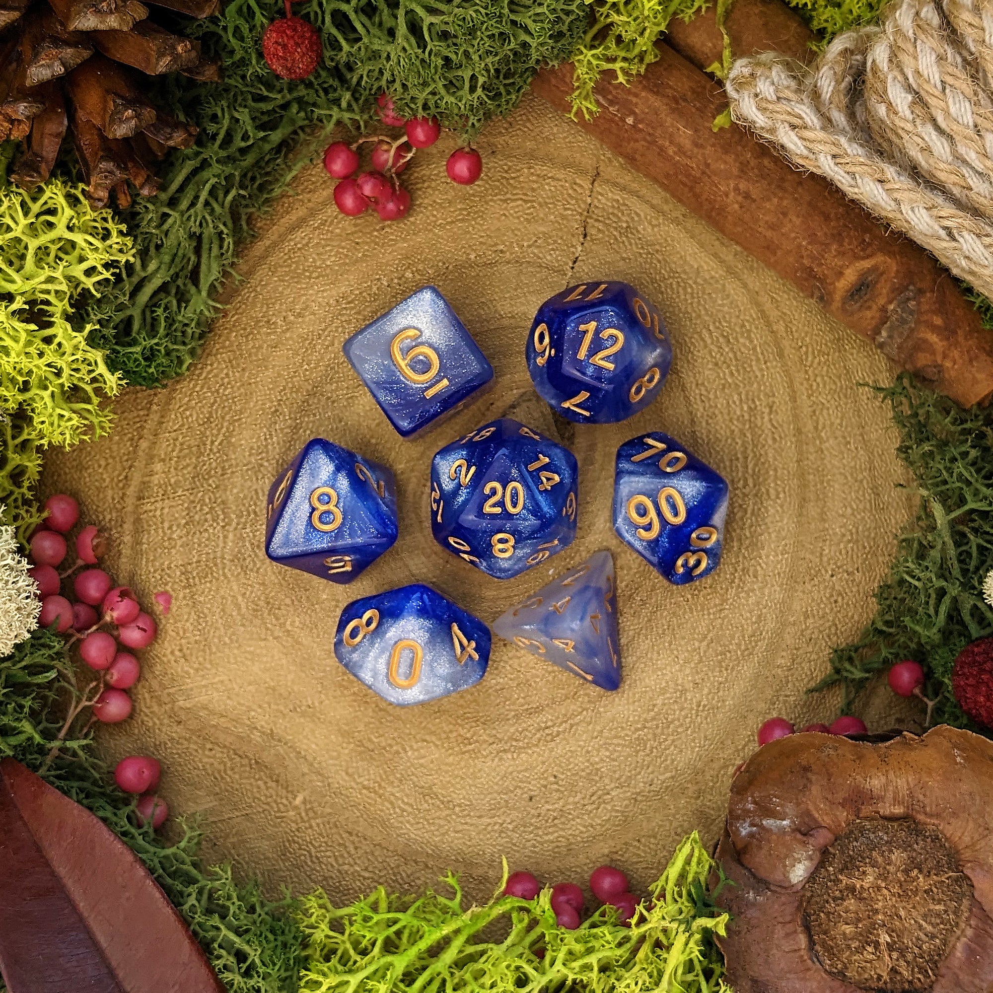 Ice Storm | Spell Dice - Dice Set - Luffleberry