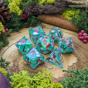 Koi Pond | Sharp Edge Dice - Dice Set - Luffleberry