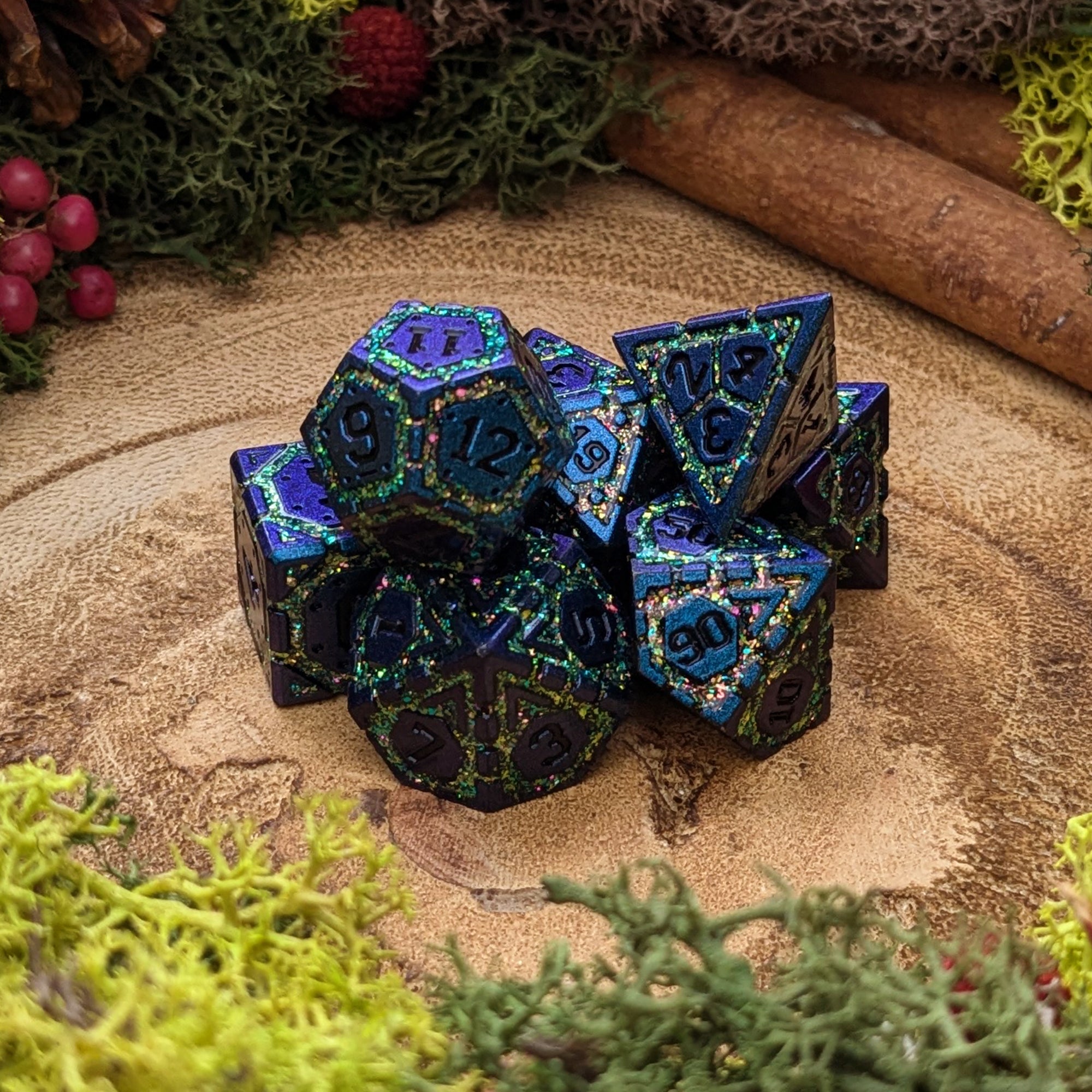 Leafspark Forge | Metal Dice - Dice Set - Luffleberry