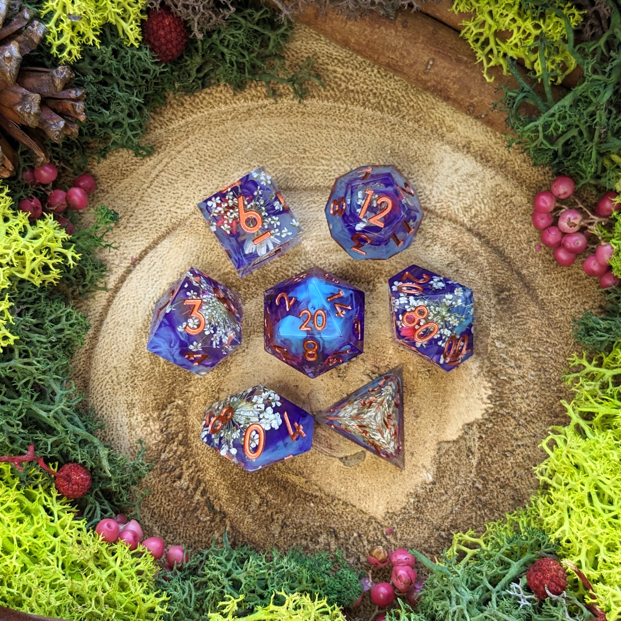 Mystic Garden | Sharp Edge Dice - Dice Set - Luffleberry