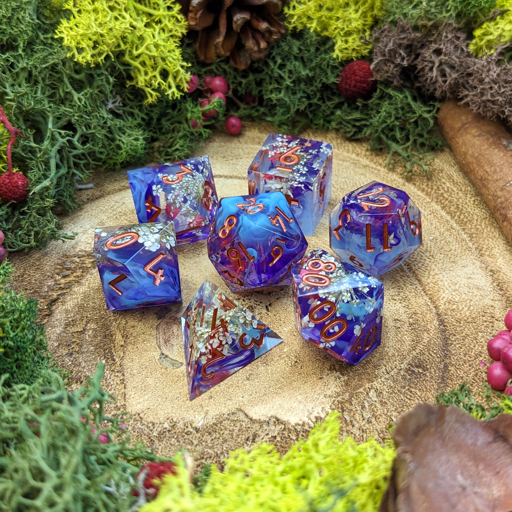 Mystic Garden | Sharp Edge Dice - Dice Set - Luffleberry