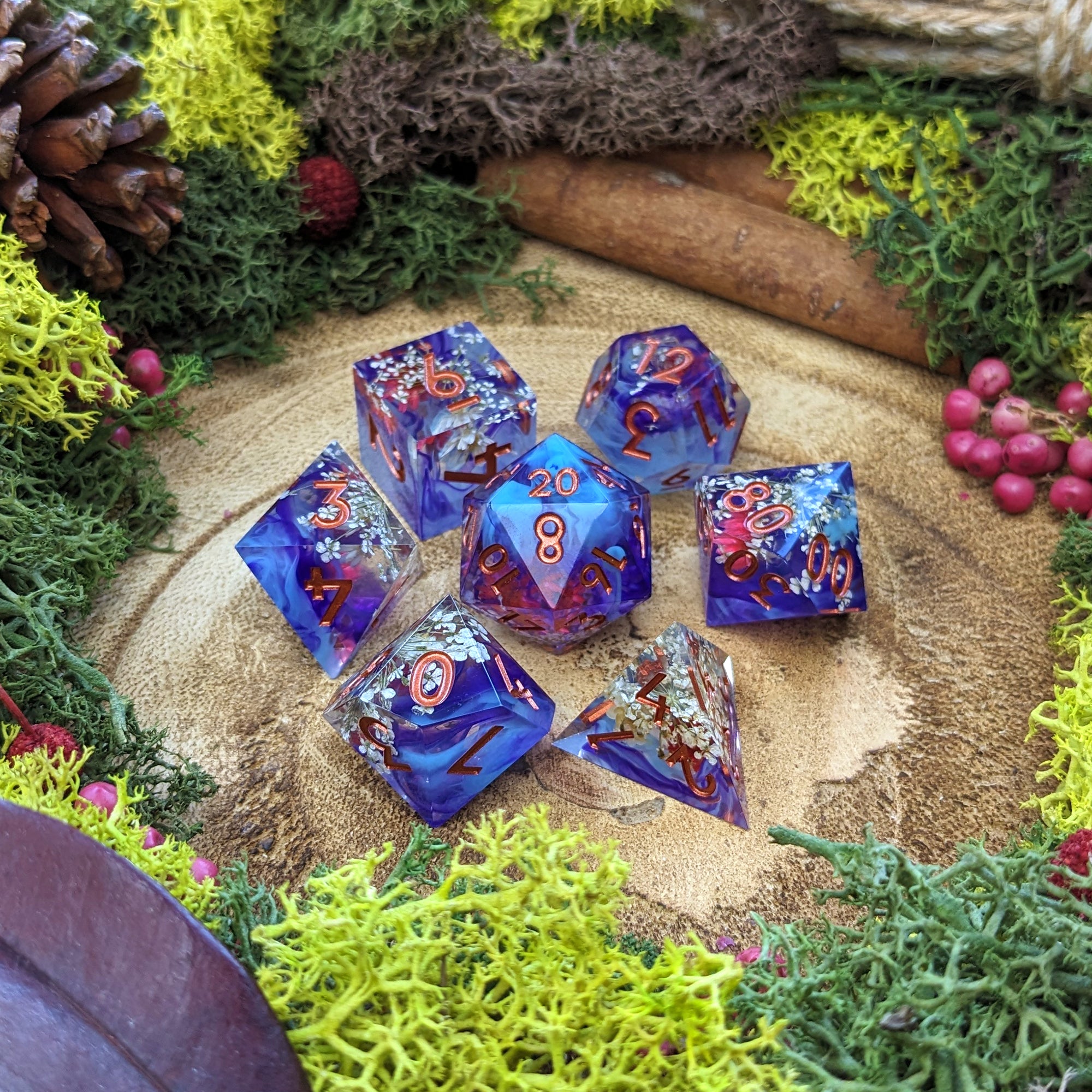 Mystic Garden | Sharp Edge Dice - Dice Set - Luffleberry