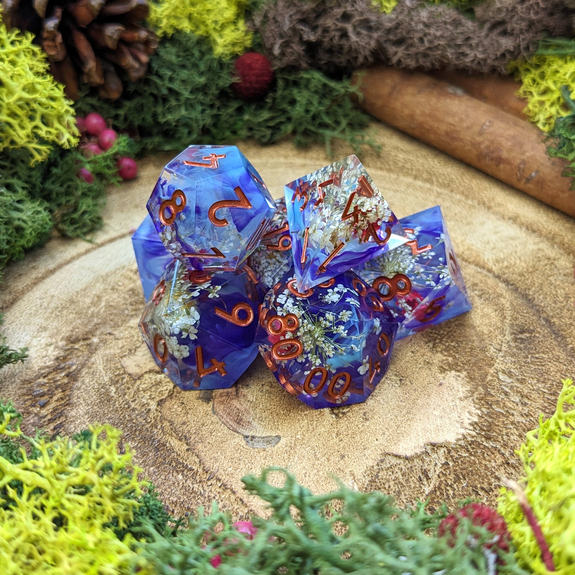 Mystic Garden | Sharp Edge Dice - Dice Set - Luffleberry