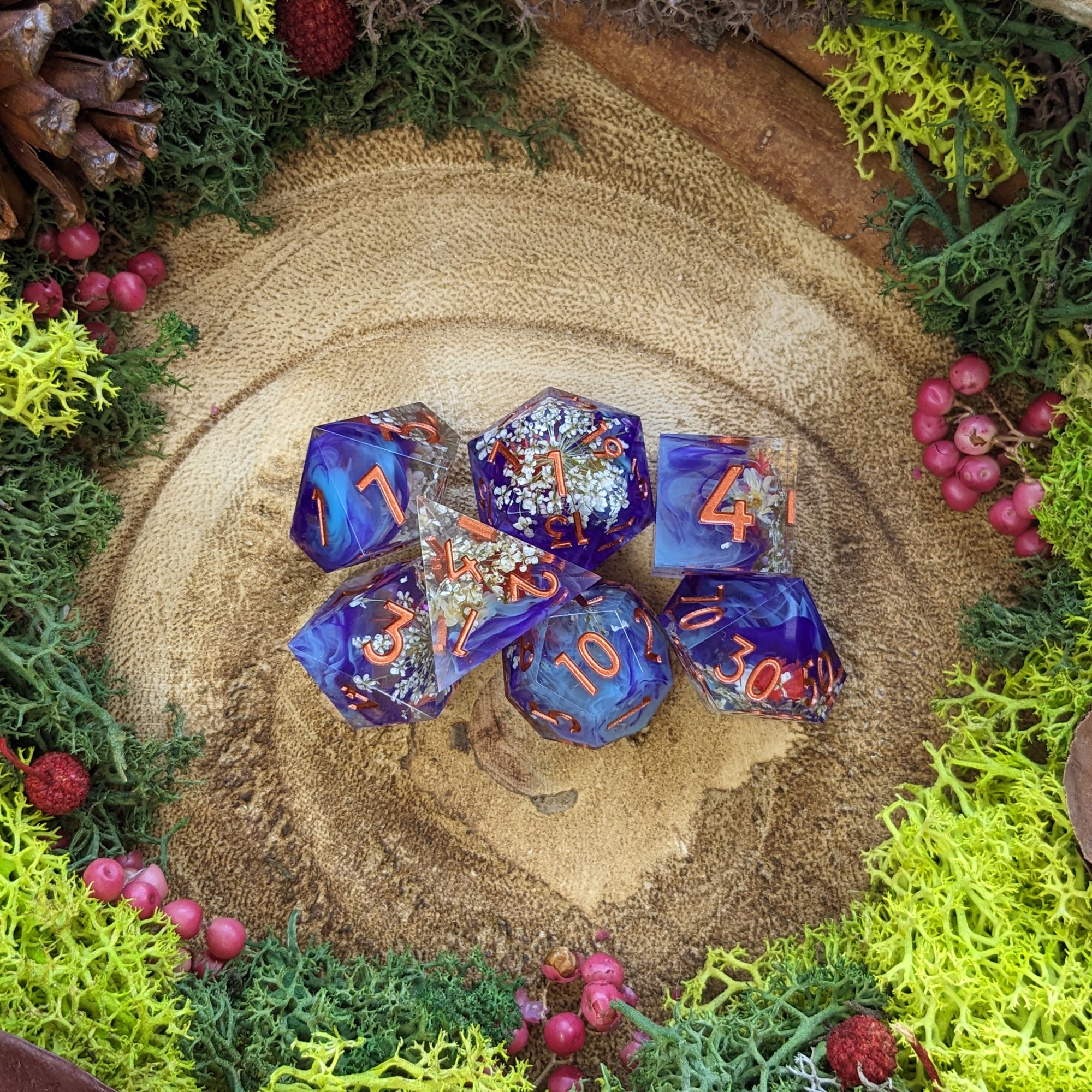 Mystic Garden | Sharp Edge Dice - Dice Set - Luffleberry