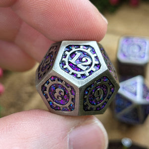 Mystic Machinery | Metal Dice - Dice Set - Luffleberry