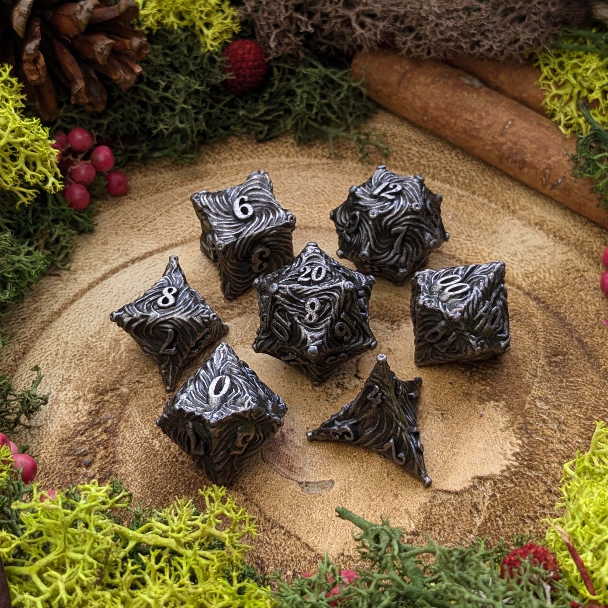 Nautiloid | Metal Dice - Dice Set - Luffleberry