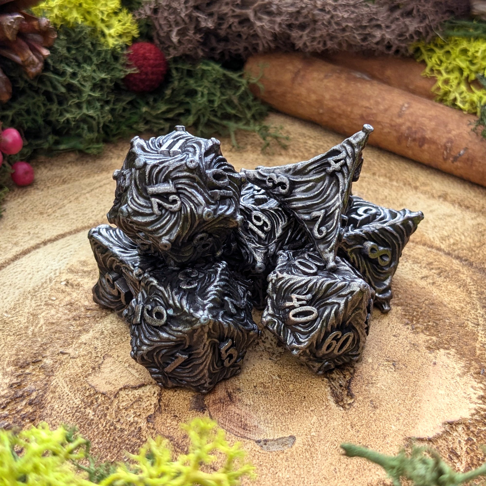 Nautiloid | Metal Dice - Dice Set - Luffleberry