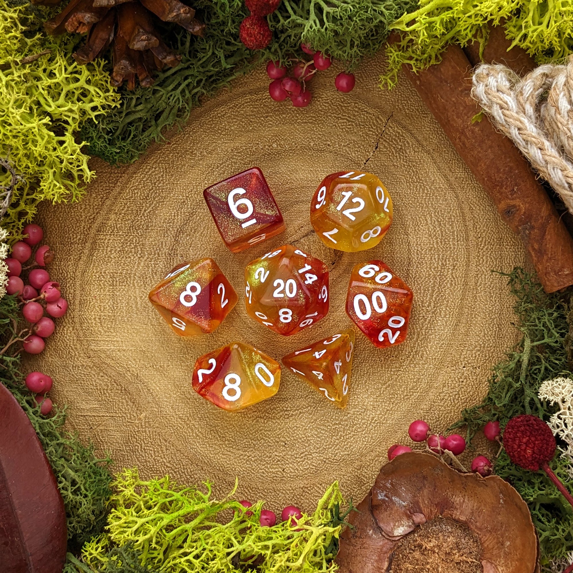 Magma Mephit - Dice Set - Luffleberry