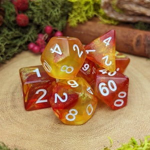 Magma Mephit - Dice Set - Luffleberry