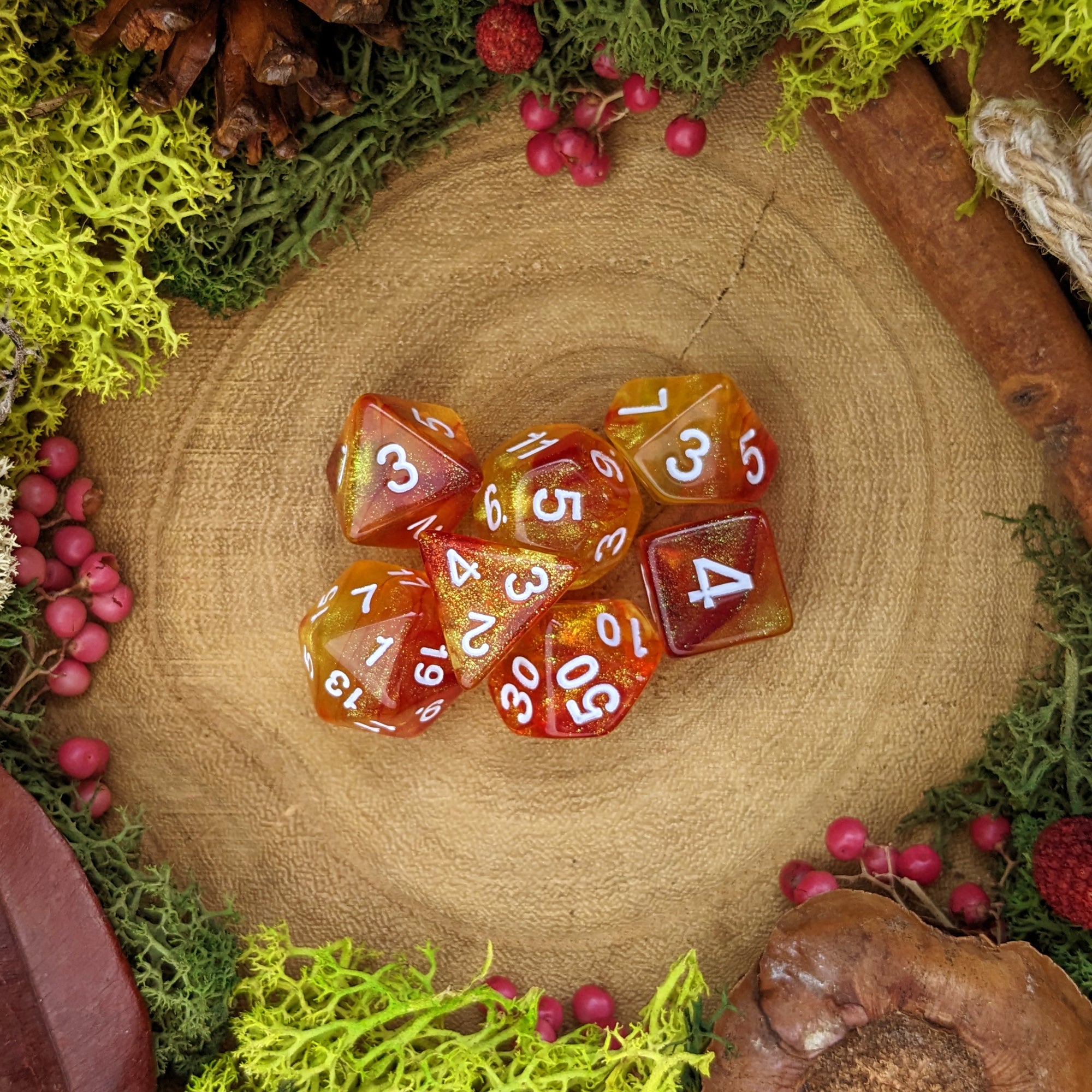 Magma Mephit - Dice Set - Luffleberry