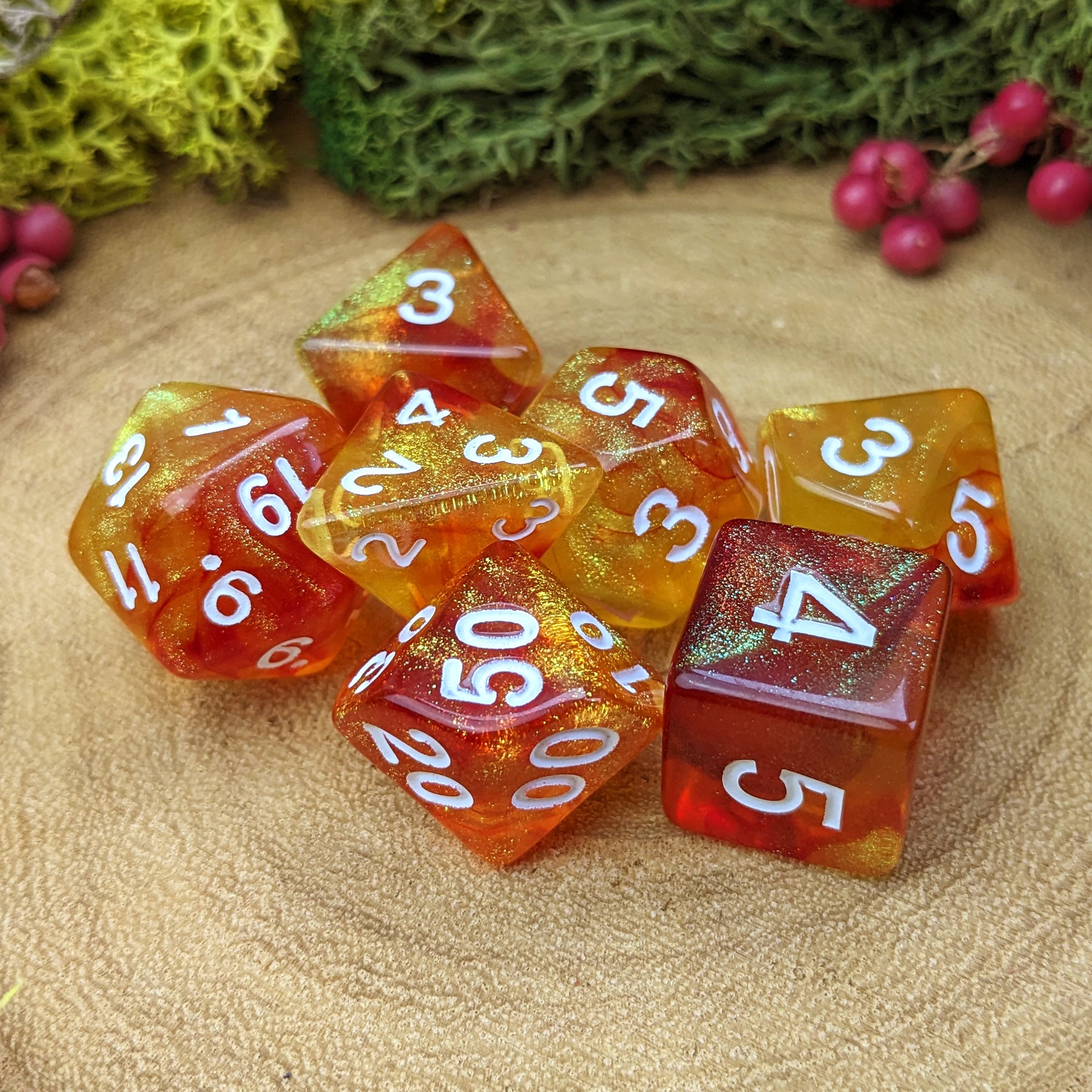 Magma Mephit - Dice Set - Luffleberry