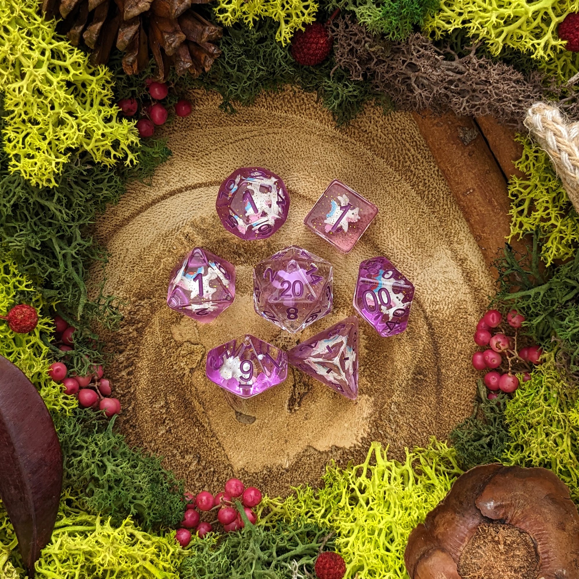 Purple Pegasus - Dice Set - Luffleberry