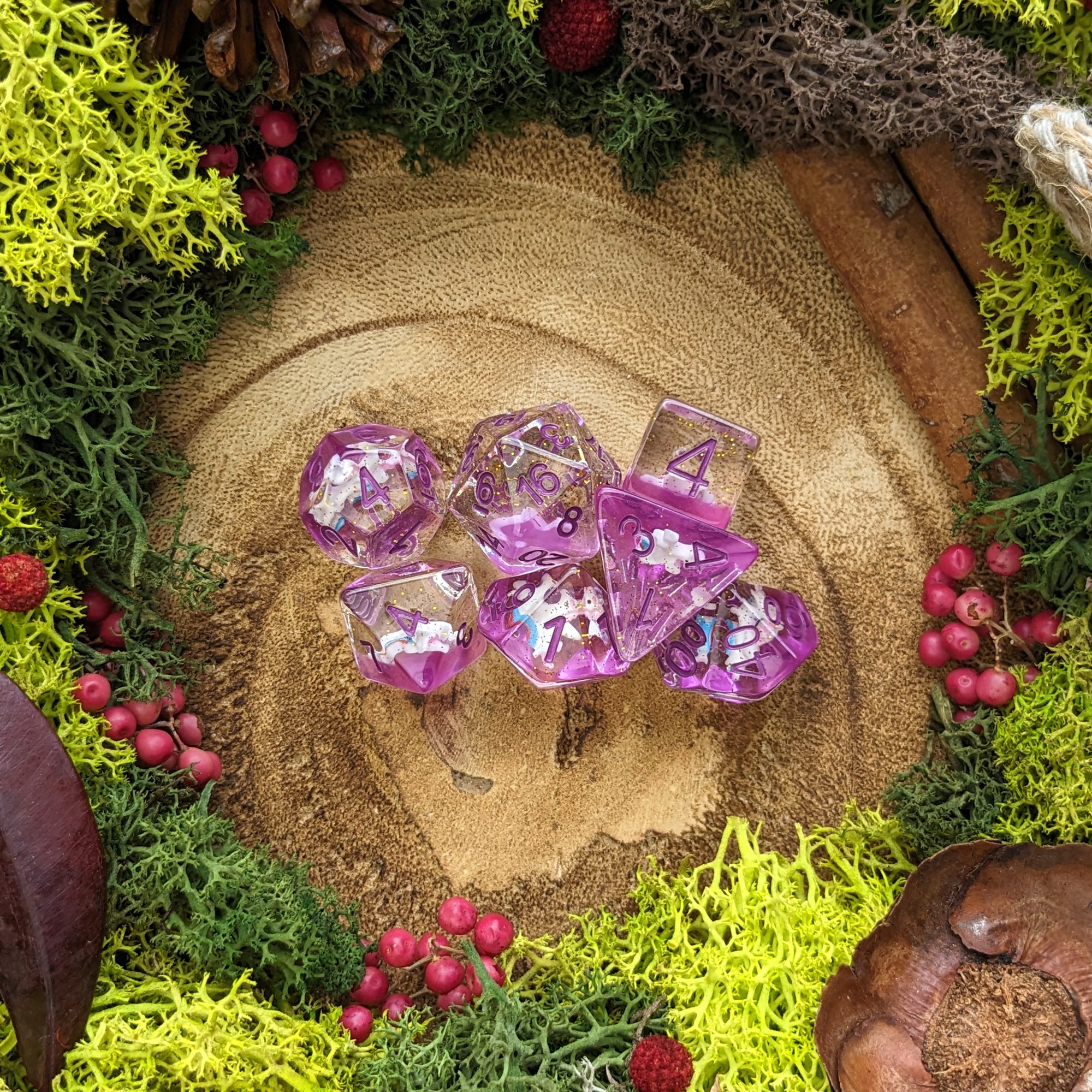 Purple Pegasus - Dice Set - Luffleberry