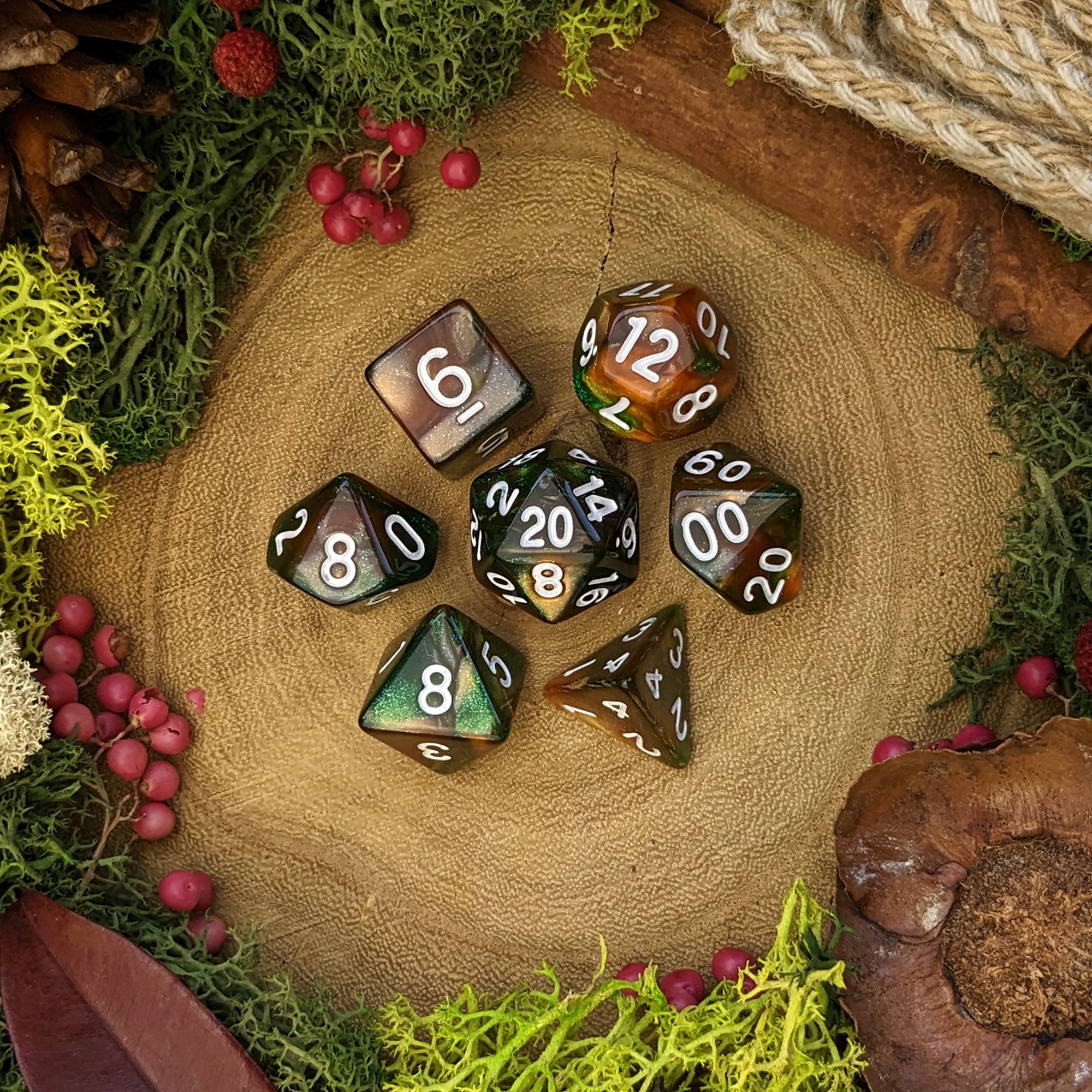 Poison Spray | Spell Dice - Dice Set - Luffleberry