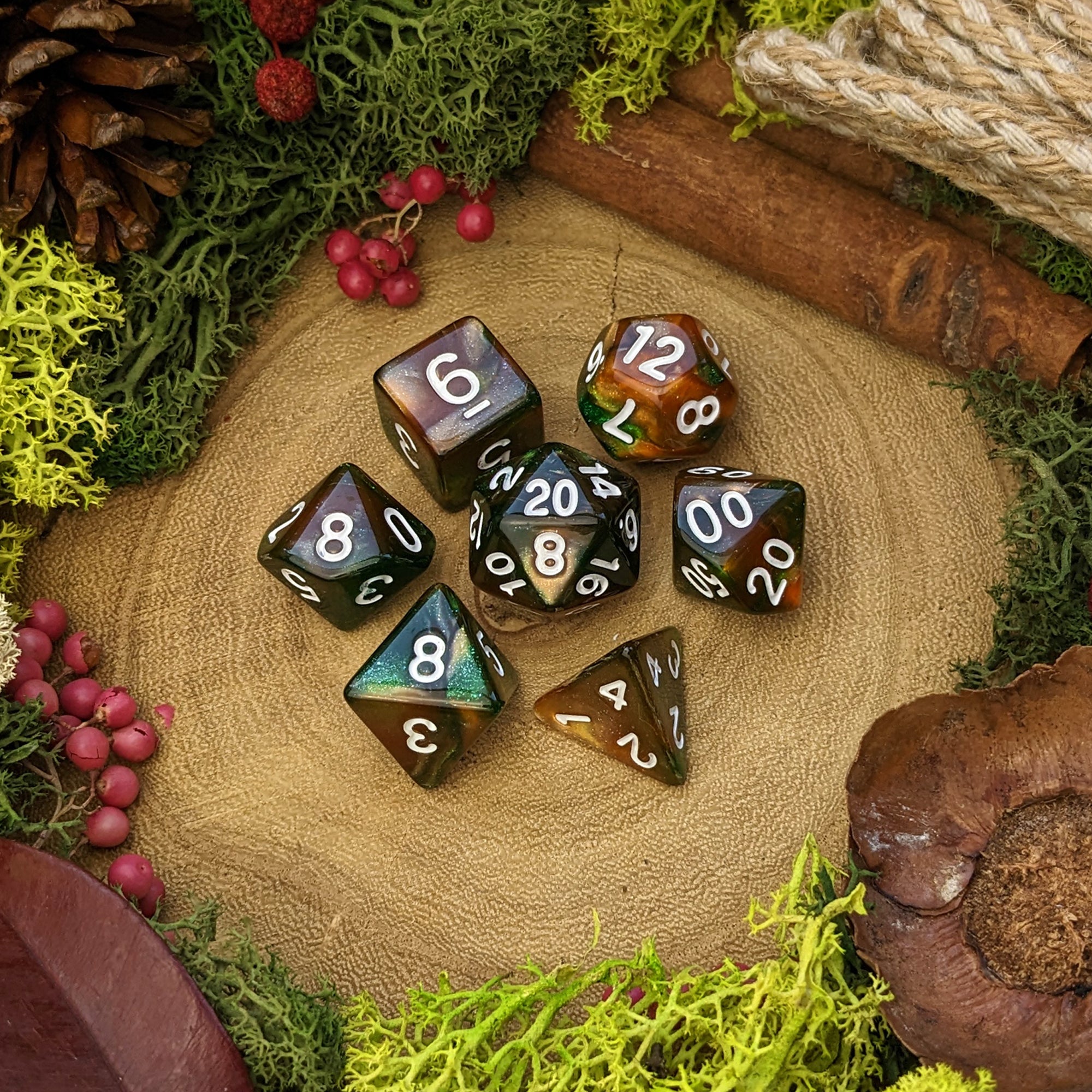 Poison Spray | Spell Dice - Dice Set - Luffleberry