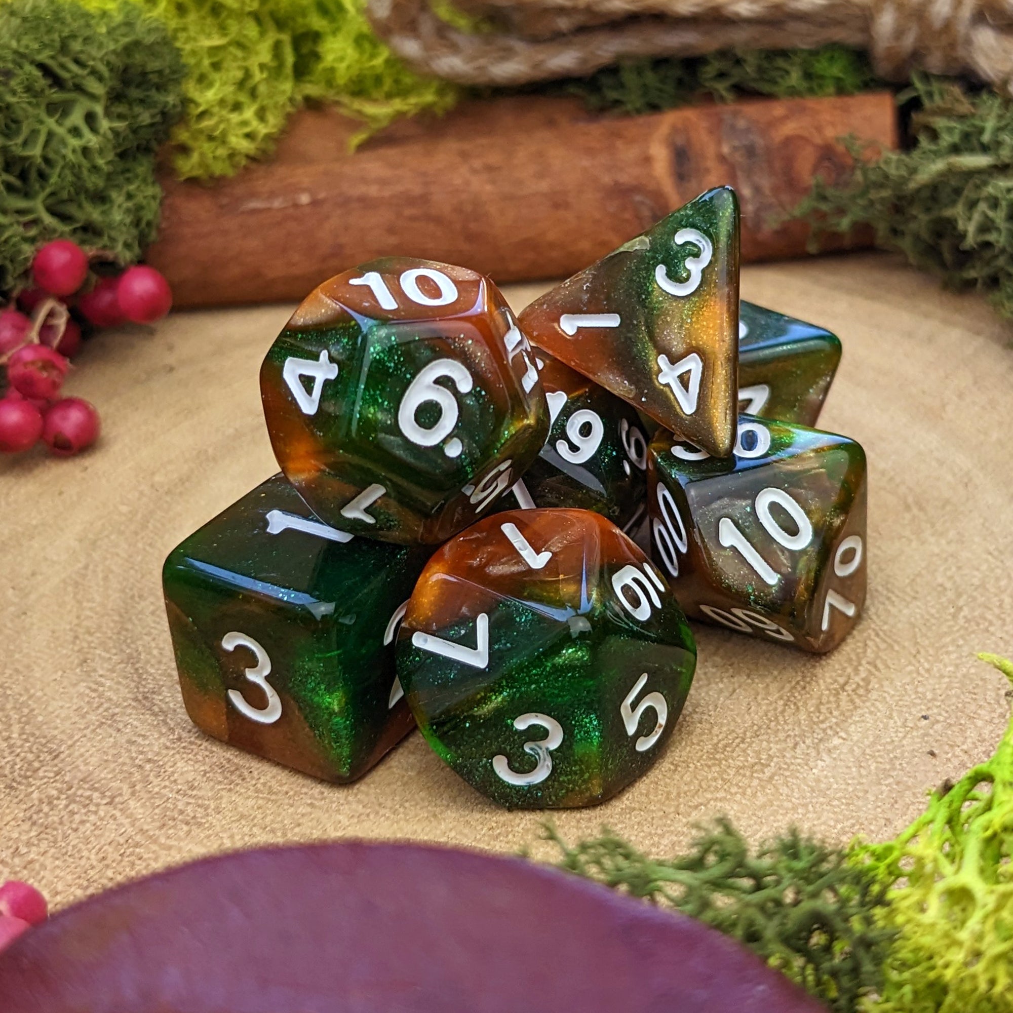 Poison Spray | Spell Dice - Dice Set - Luffleberry