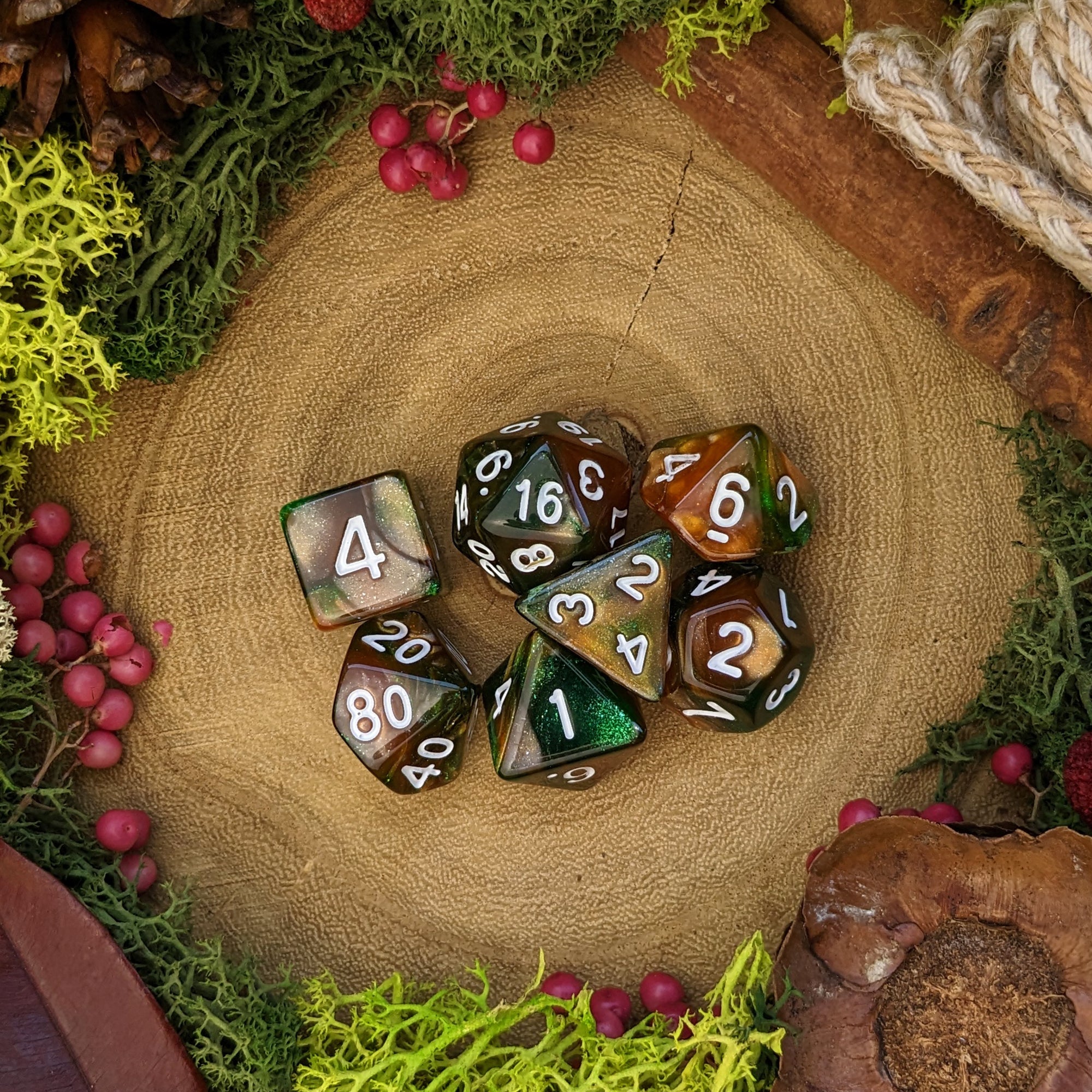 Poison Spray | Spell Dice - Dice Set - Luffleberry