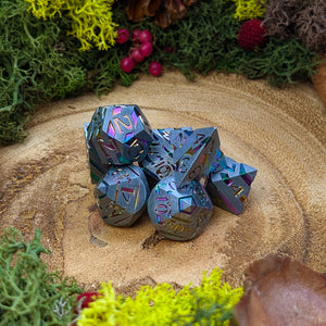 Prismatic Ridge | Metal Dice