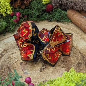 Ruby Geode | Sharp Edge Dice