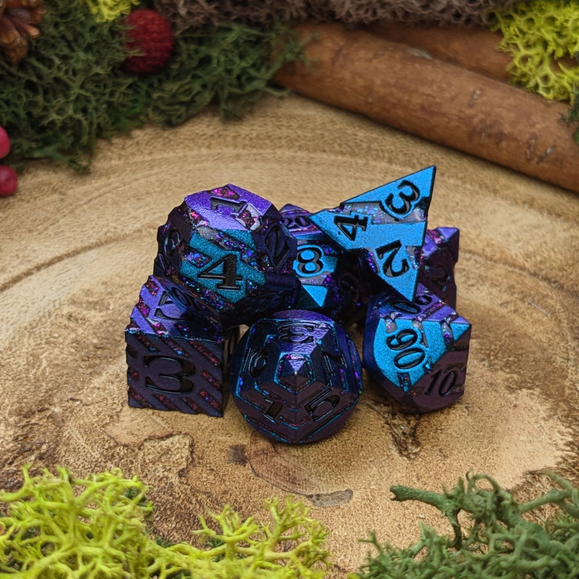 Underdark Echo | Metal Dice - Dice Set - Luffleberry