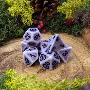 Violet Snow - Dice Set - Luffleberry