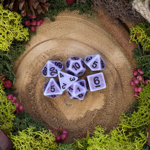 Violet Snow - Dice Set - Luffleberry