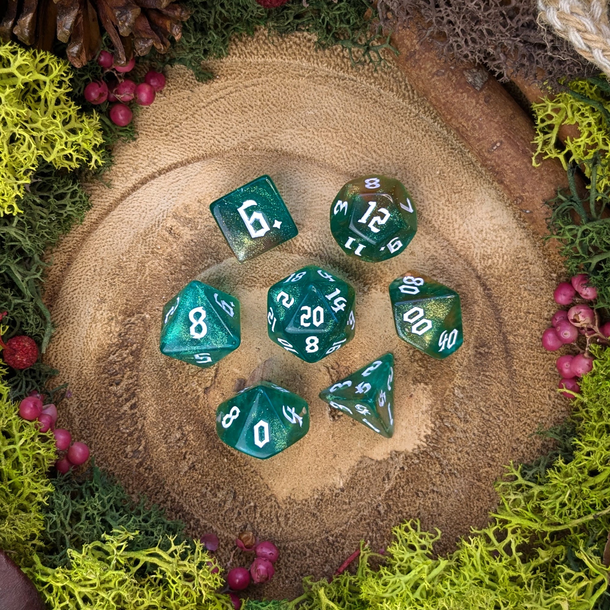 Woodland Realm - Dice Set - Luffleberry