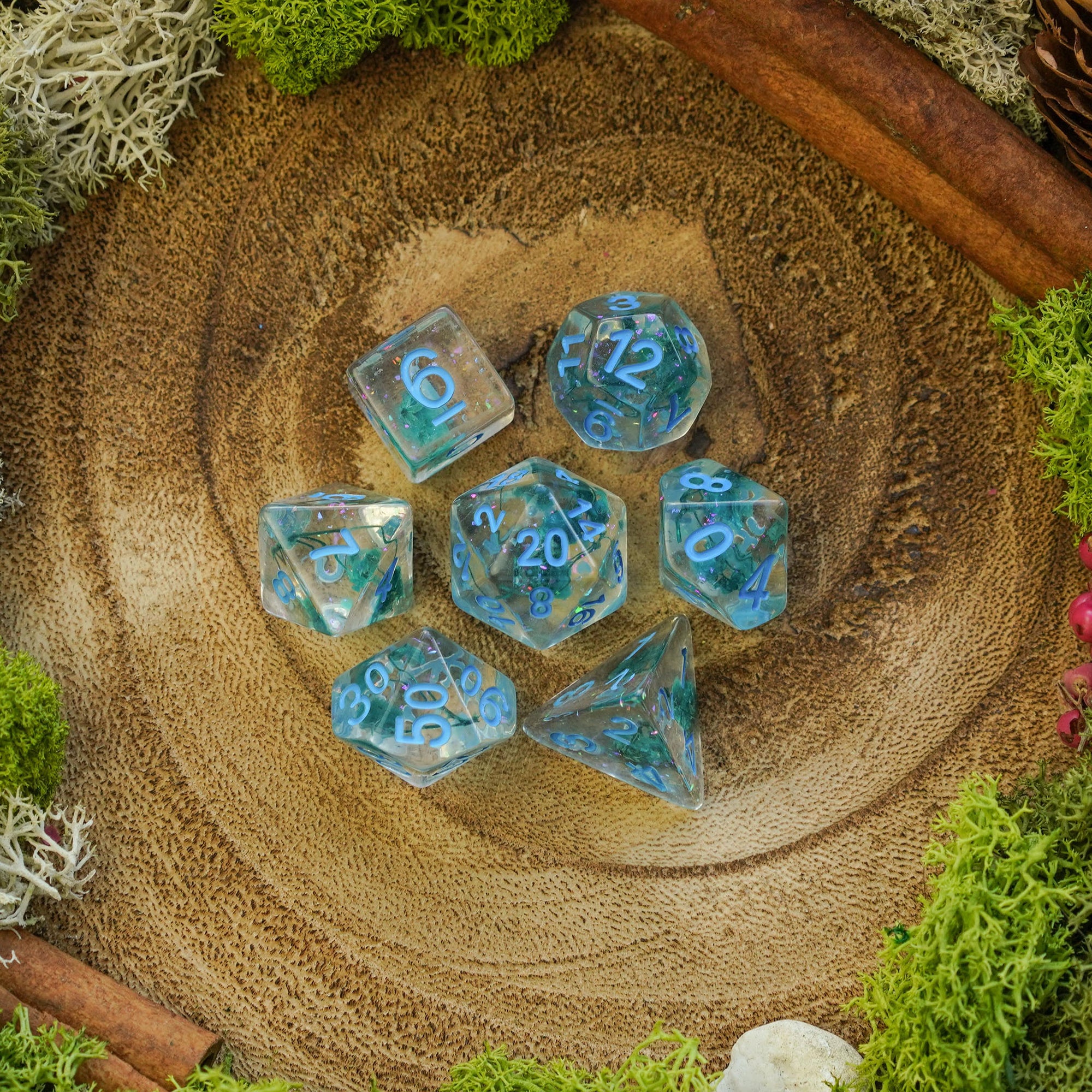 Azure Bloom - Dice Set - Luffleberry