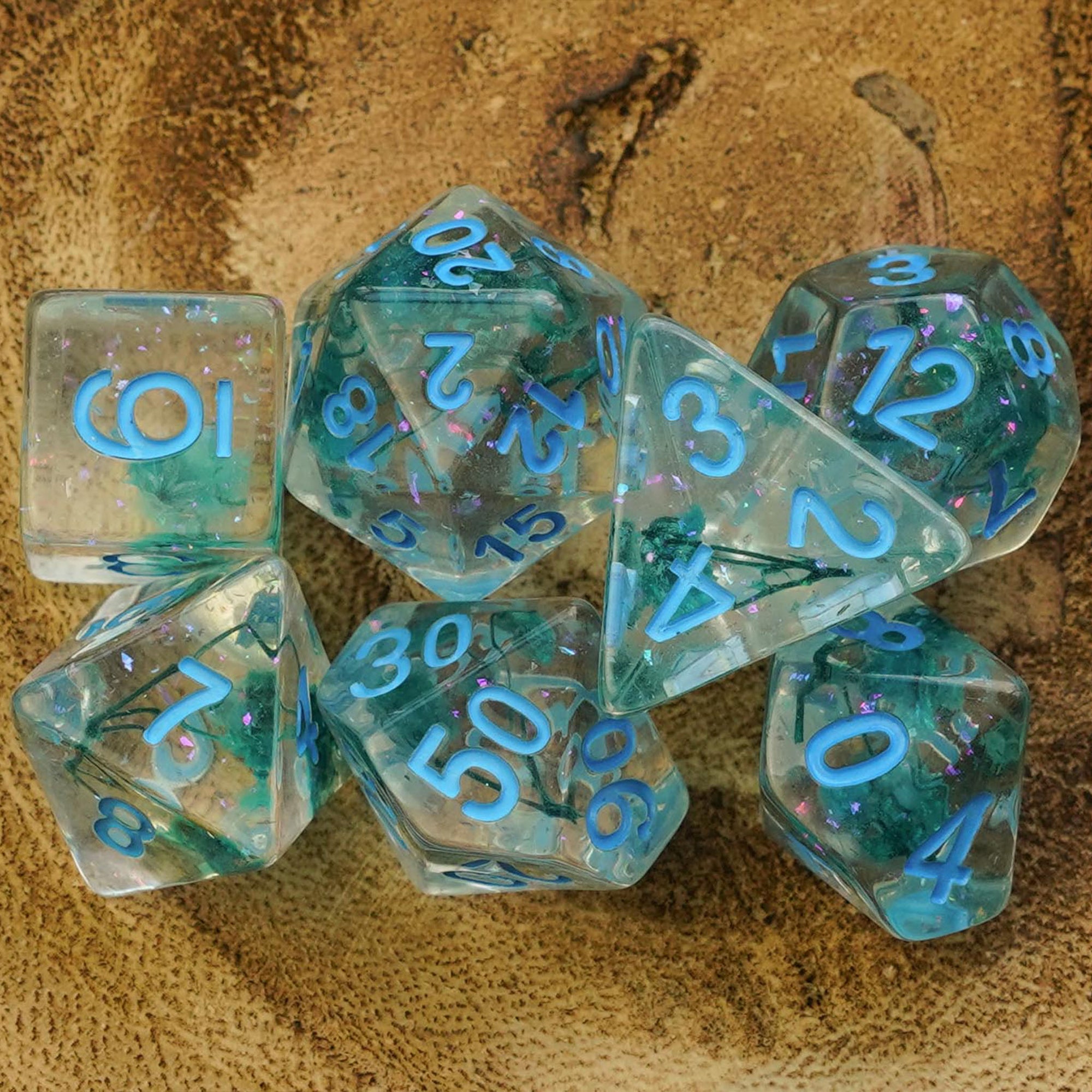 Azure Bloom - Dice Set - Luffleberry