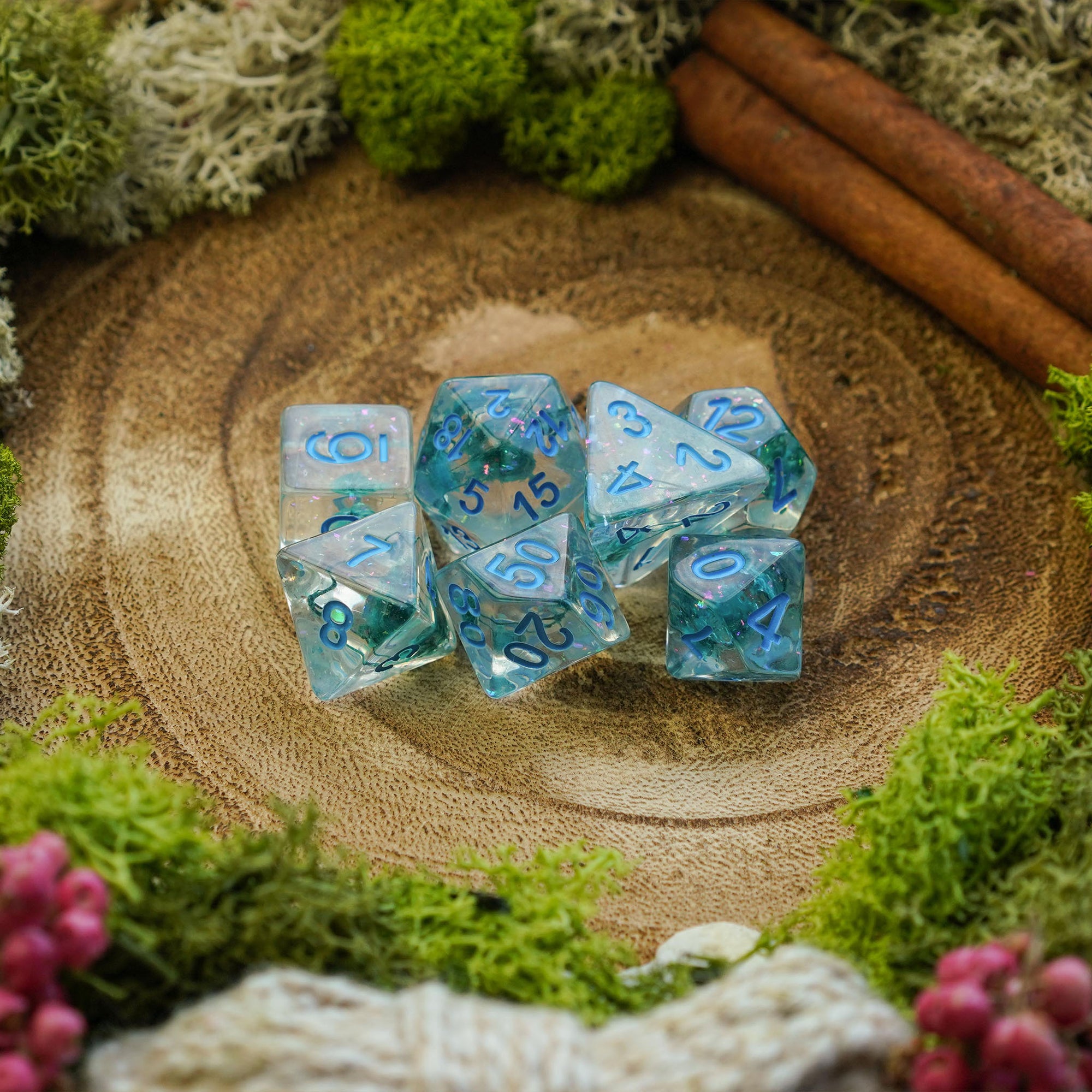 Azure Bloom - Dice Set - Luffleberry