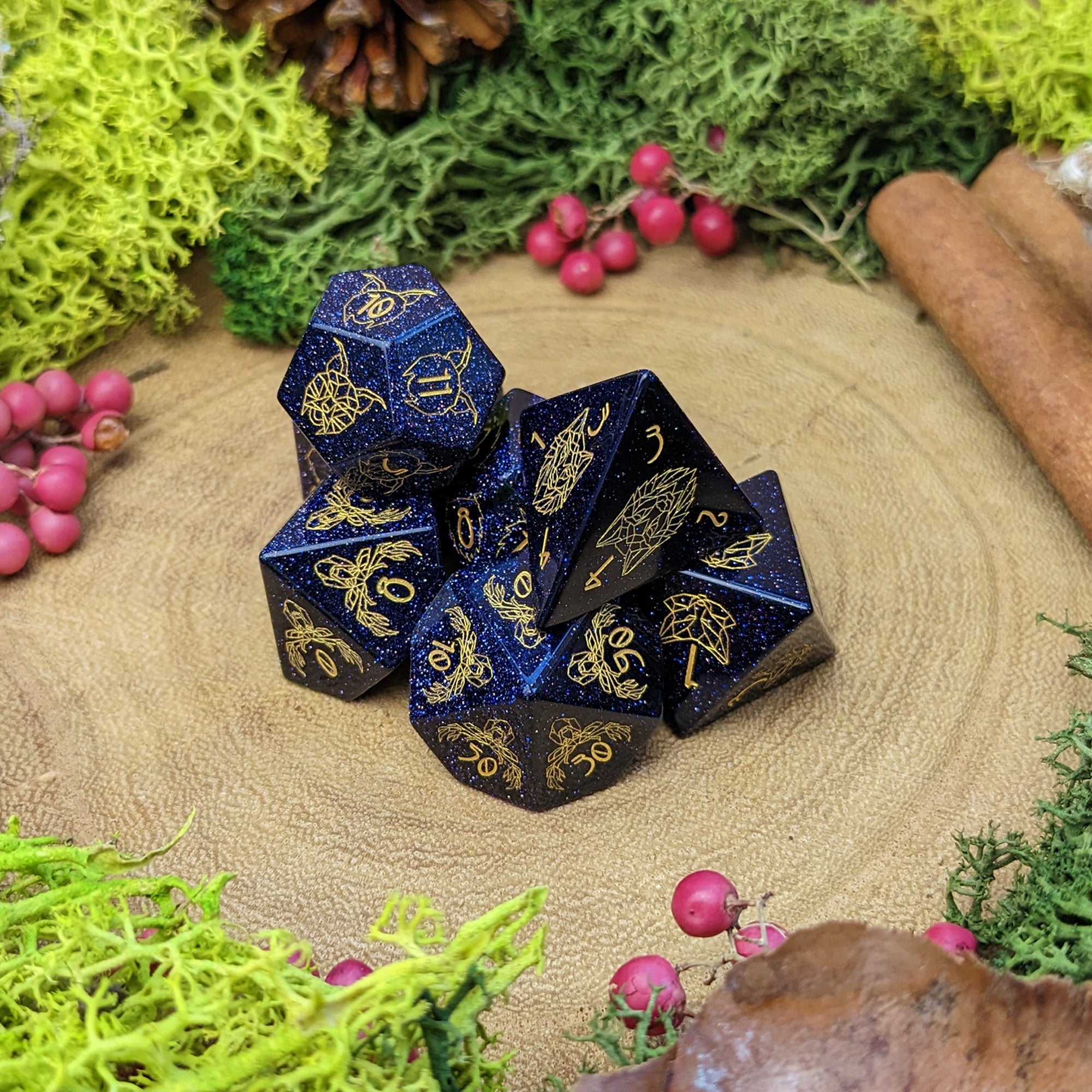 Celestial Wildheart | Gemstone Dice - Dice Set - Luffleberry