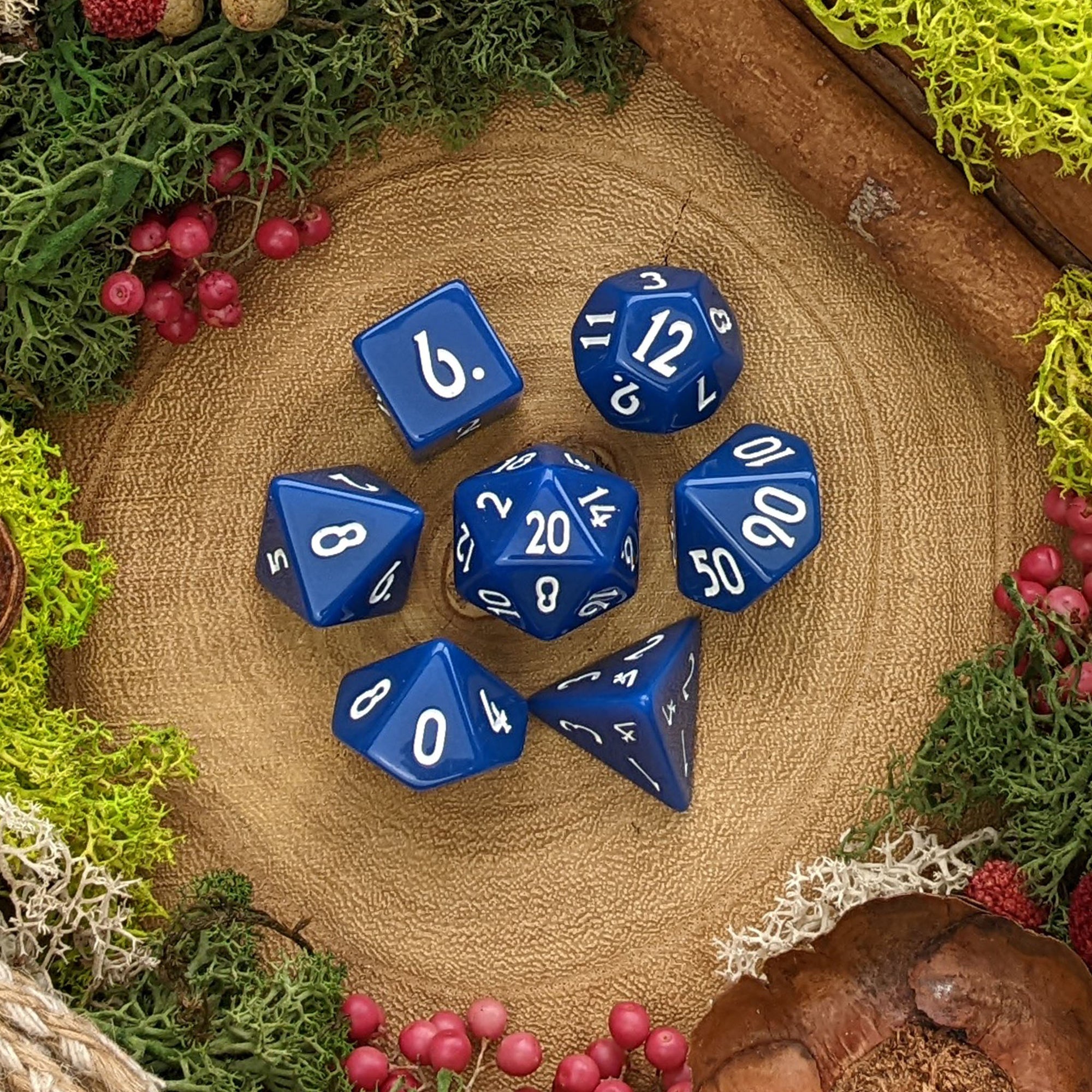 Cobalt Blue - Dice Set - Luffleberry