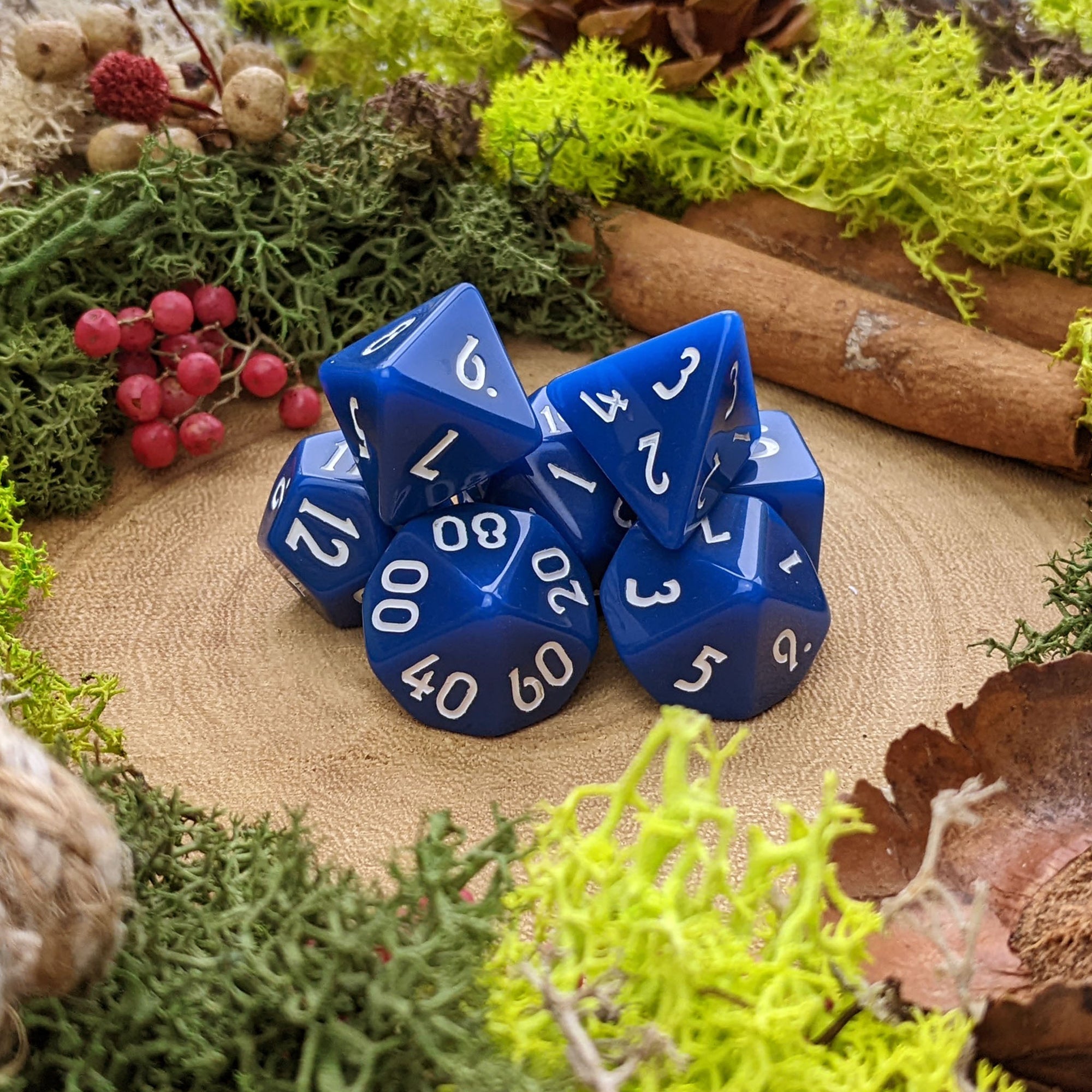 Cobalt Blue - Dice Set - Luffleberry