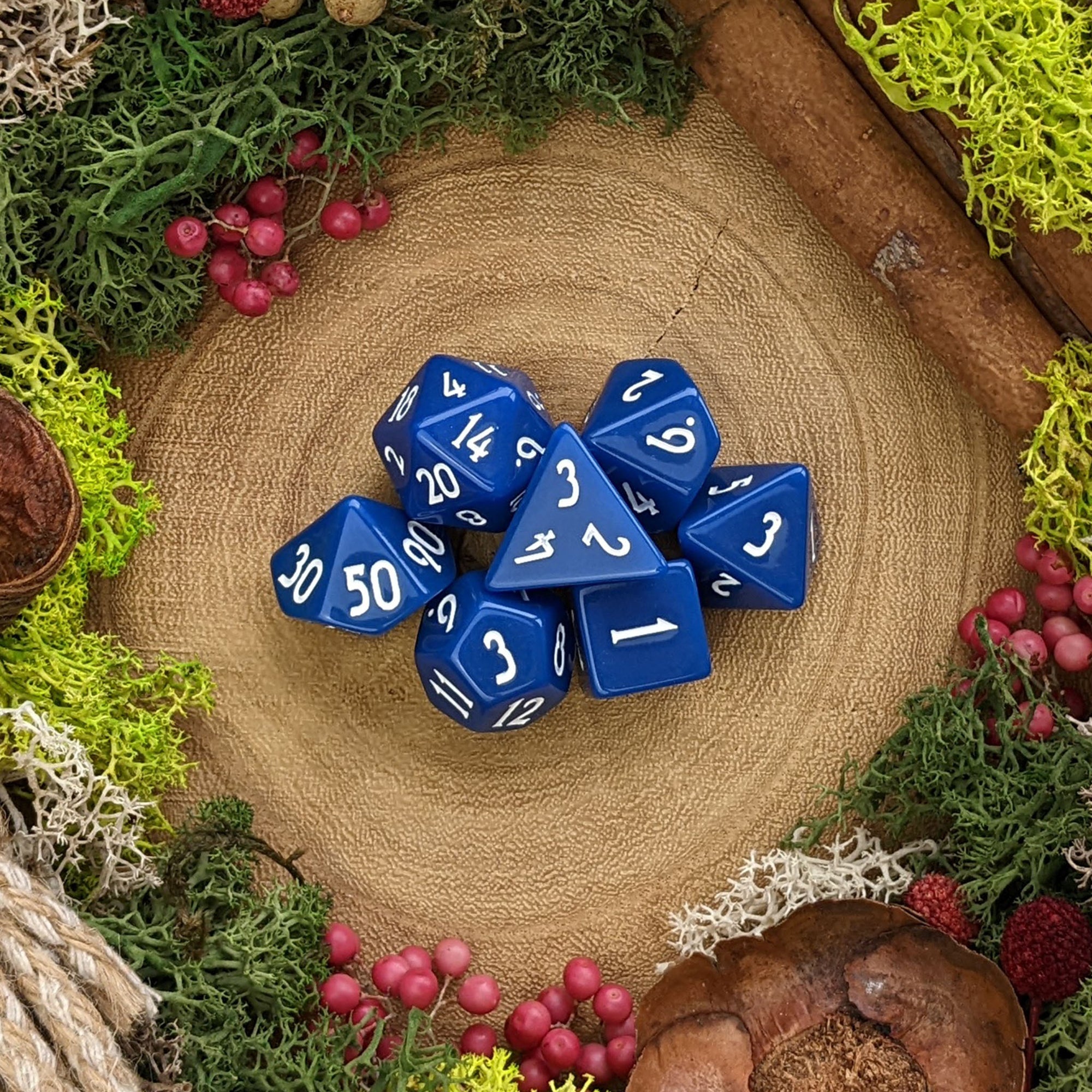 Cobalt Blue - Dice Set - Luffleberry