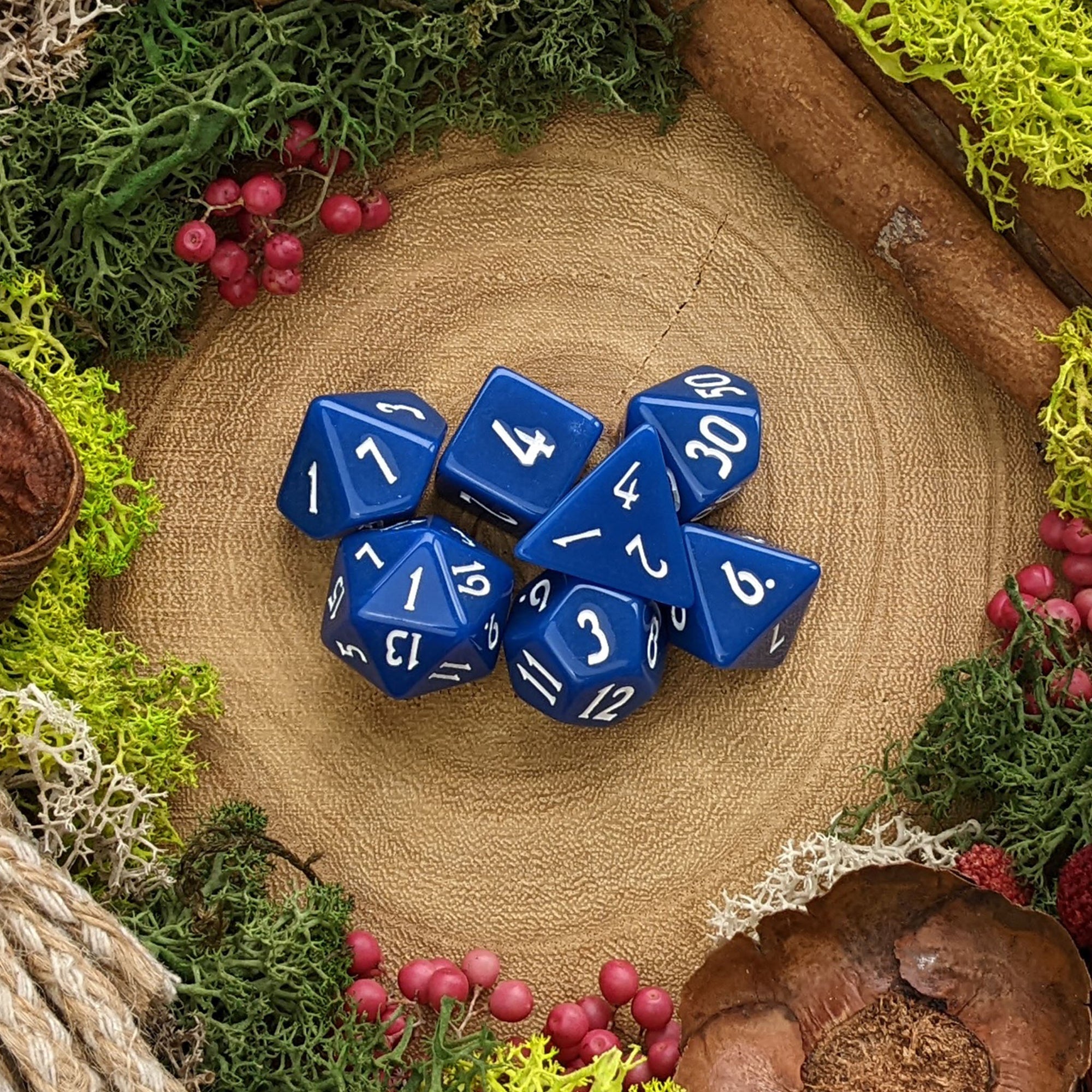 Cobalt Blue - Dice Set - Luffleberry