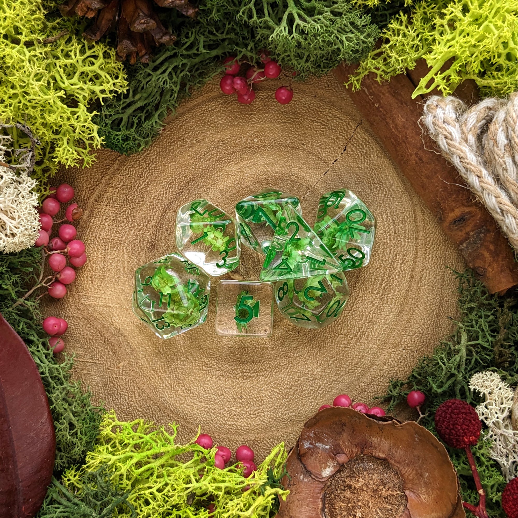 Evergreen - Dice Set - Luffleberry